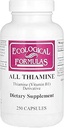 Fórmulas ecológicas Allithiamine Vitamina B1 Cápsula, 50 mg, 250 Conde