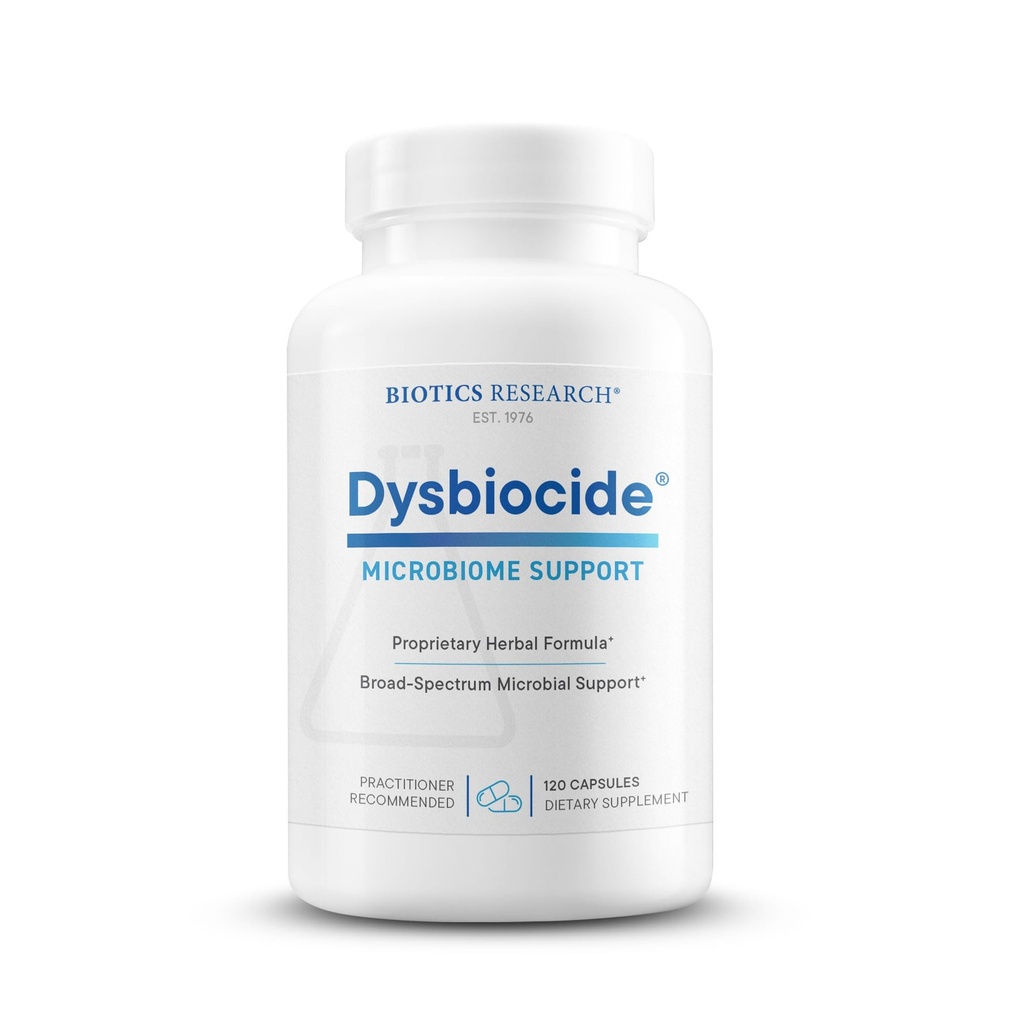 Biotics Research Dysbiocide Synergistic Botanical Blend Supports Normal Gut Health for Women &amp; Men - Digestive Health Supplement - Supports Balanced Microbioma Gut - 120 cápsulas
