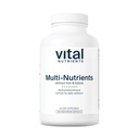 Nutrientes Vitales Multi-Nutrients with No Iron or Iodine ¦ Full Vegetarian Daily Multivitamin and Mineral Fórmula with Potent Antioxidants* ← Gluten, Dairy and Soy Free ← 180 Capsules