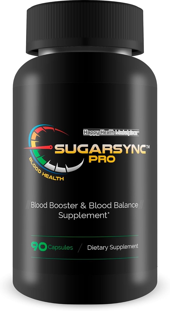 Sugar Sync Pro Blood Heath - Nuestro Best Sugar Health Support Supplement - Support Blood Health &amp; Balance with This Blood Balance Blood Booster Supplement - Healthy Sugar Balance - Blood Capsules