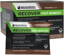BODi Recover Whey Protein Powder Blend – Post-Workout Chocolate Whey Suplemento para la recuperación del músculo con 20g Proteína, BCAAs, Extracto de granada - Recuperación rápida - 18 paquetes de servicio