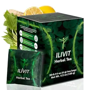 Ilivit Organic Colon Cleanser " Detox Tea ¦ Colon Cleanse ← Limpieza de té para el alivio de la hinchazón Silencioso 30 Bolsas