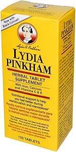 Lydia Pinkham Herbal Tablet Suplemento 150 Tabletas (Pack of 2)