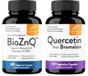 Suplemento Zinc de Sandhu con Ionophores con Absorción Superior " Quercetina con Bromelain 1000mg Por Serving Bioflavonoids Suplemento Complejo vidas soporta Immune &amp; Respiratory Health
