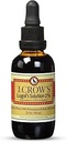 J.CROW'S® Lugol's Solution of Iodine 2% 2 oz (1 botella) – Premium Iodine ' Potassium Iodide Liquid, Gluten " , Extracto libre de alcohol, No Expiration