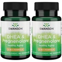 Swanson Dhea y Pregnenolone Complex 60 Veg Capsules (2 Pack)