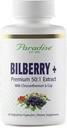 Herbs Paradise Bilberry with Goji & Chrysanthemum Supplements, Super Potent, Ultra Pure, Non-GMO, Gluten Free, Vegan, 60 cápsulas vegetarianas