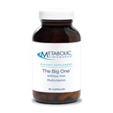 Mantenimiento metabólico El Grande - Una vez Daily Iron-Free Multivitamin Suplemento Mineral - Folate, B Vitaminas, Biotina, Antioxidantes + Vitamina K, Immune Support Nutrients Vitamina A + C (90 cápsulas)