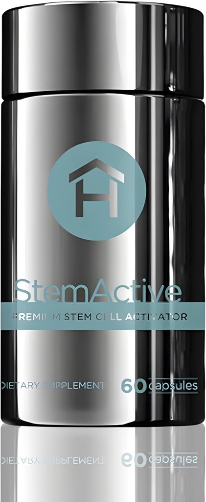StemActive Stem Cell Support Supplement - 60 Capsules - Boost Circulating Stem Cell Cell Activetor - Madagascan Aloe Macrolada - Blue-Green Algae