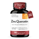Sandhu's Zinc Quercetin 120 Vegetarian Capsules (Pack of 1) TEN Zinc Suplementos para Antioxidante Apoyo Inmunitario para Hombres y Mujeres TEN Gluten, Soya, Dairy Free
