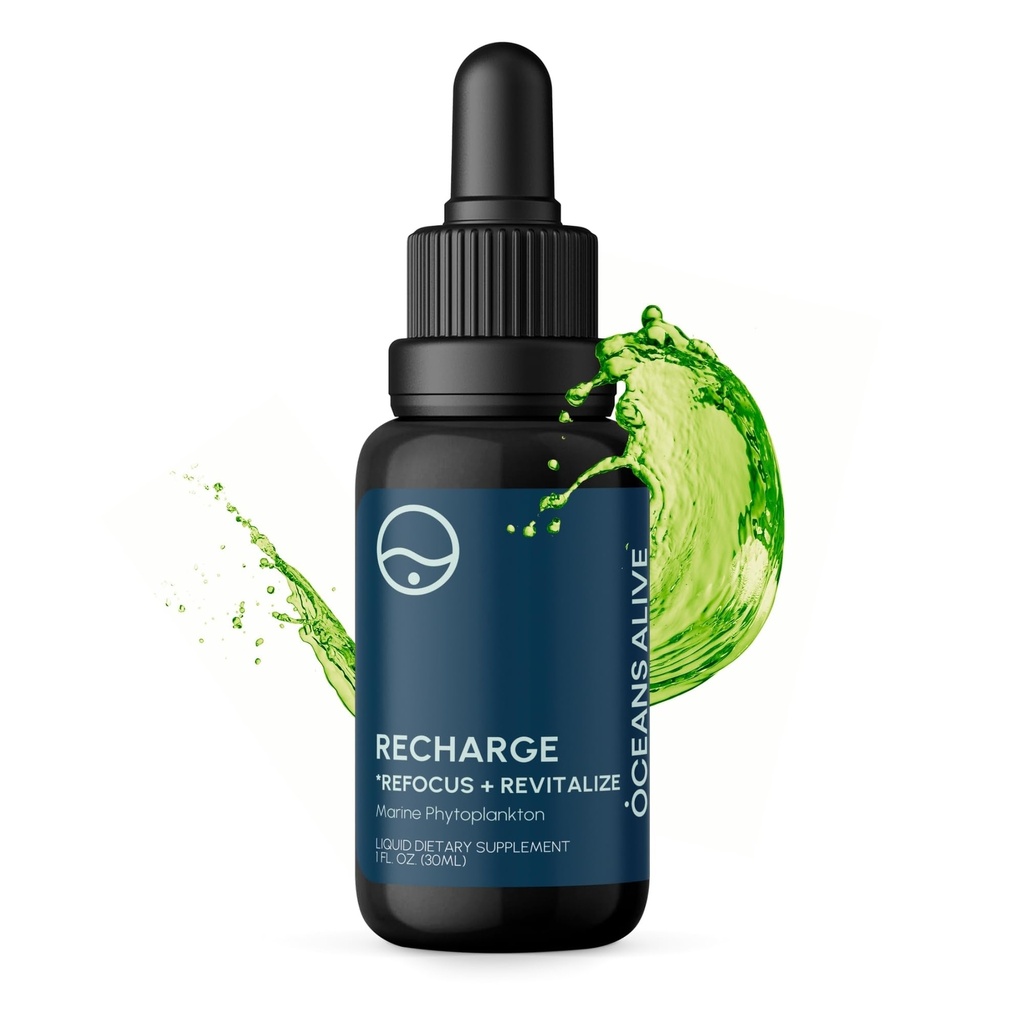 Activation Oceans Alive | 1 fl oz (30 ml) | Marine Phytoplankton Supplement | Chlorophyll & Mineral-Rich Formula for Energy & Focus | Natural Antioxidant Drops