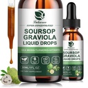 (2 Pack) Soursop Graviola Leaf Extract Liquid Drop Plus Pure Botanical Sea Moss for Cell Support &amp; Regeneración, Inmunity, Liver, Gut & Antioxidant - Soursop Bitters Liquid, Natural Flavor, 1 Fl Oz