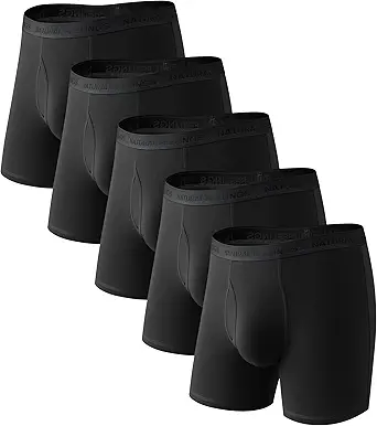 Sentimientos naturales Ropa interior masculina Viscose de Bamboo Boxer Breves Pack ropa interior para hombres