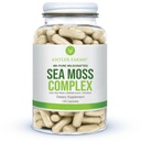 Antler Farms – 100% Puro Sea Moss Complex, 130 Capsules, Wildcrafted Irish Sea Moss, Bladderwrack y Burdock Root – Un Potent Blend for Wellness, Vegan-Friendly, Gluten, Soy y Dairy Free