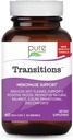 Laboratorios de Esencia Pura Transiciones Vitaminas para Mujeres, Alivio de la Menopausa Natural Complemento para Promover Equilibrio de Hormonas, Reducir Flashes Calientes, Mood Swings & Night Sweats, 60 cápsulas