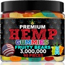 Mangas de cáñamo para dormir Apoyo a la cama, Relájate, Calma, Descomfort-High Potency Hempoil Gummy Bears Peace and Relaxation-Fruity Flavors-Natural Omega Hemp Edibles-Made in USA-90 Bears