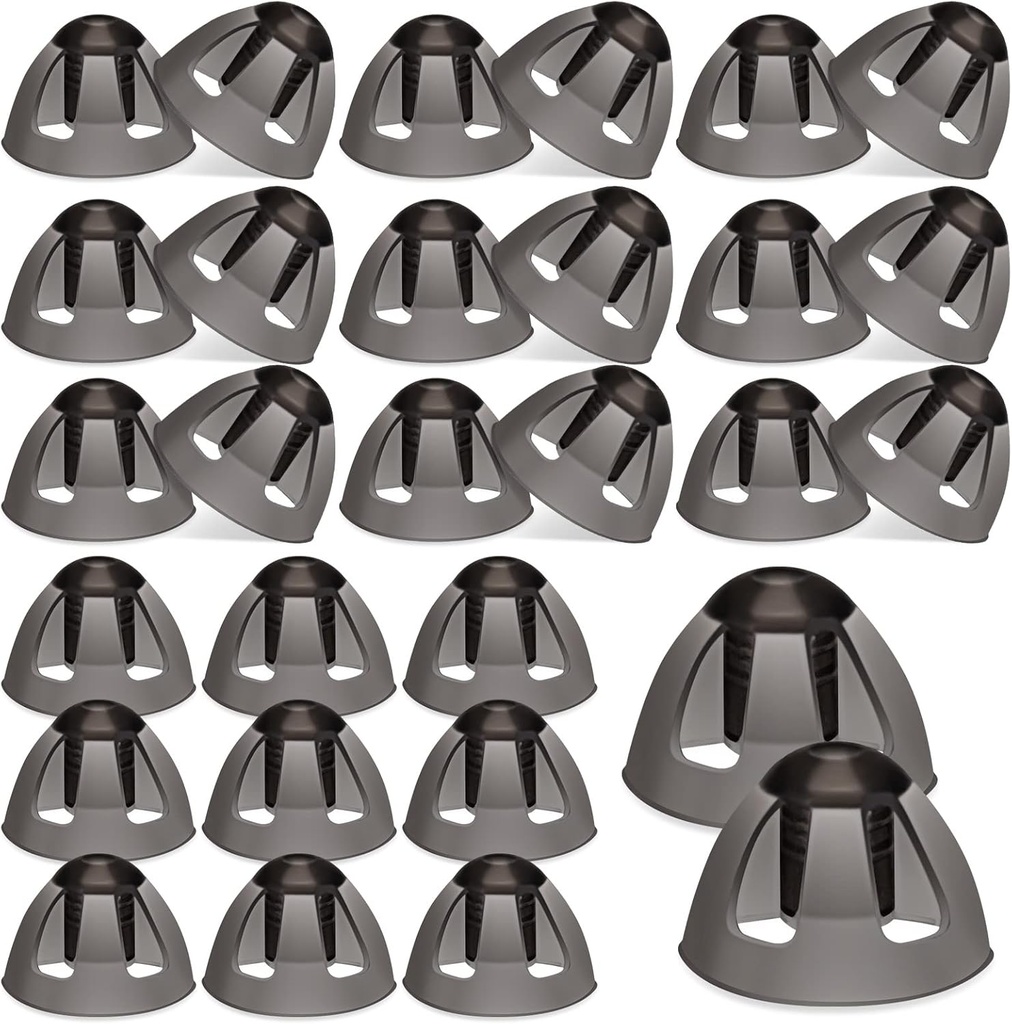Geiserailie 30 Pcs Ayuda auditiva Domes 8mm Ayuda de Audición Open Domes Reemplazos Media Open Hearing Aid Accesorios Compatible con GN Resound Hearing Aids Consejos de oído