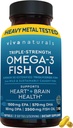 Viva Naturals Omega-3 Fish Oil, Triple fuerza, 2500 mg, 60 Softgels – Reesterified Omega 3 ácidos grasos incluyendo EPA, DHA, DPA - Pascatarian-Friendly