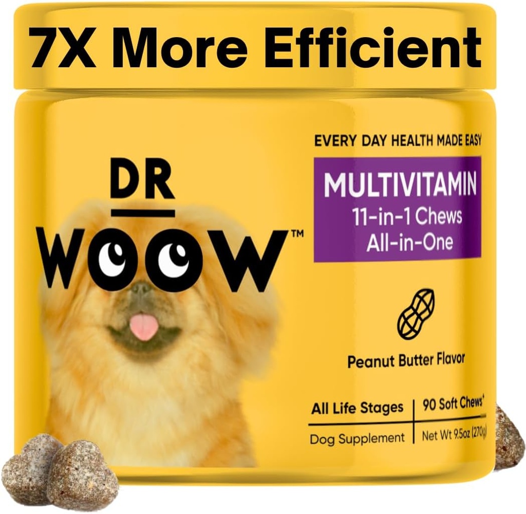 Multivitaminas para perros - Vitaminas diarias para perros ← Gut Immune Health, Joint Heart Eye Support  Suplementos para perros Glucosamine Chondroitin, Digestion Probiotics, Omega 3 Fish Oil  90 Ct