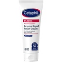 CETAPHIL ECZEMA RESTORADERM FLARE-UP RELIEF CREAM, Para Eczema Prone Skin, 8 oz, Barrier Repair, 48 horas de hidratación, 2% Protector de piel de avena Colloidal, Steroid Free