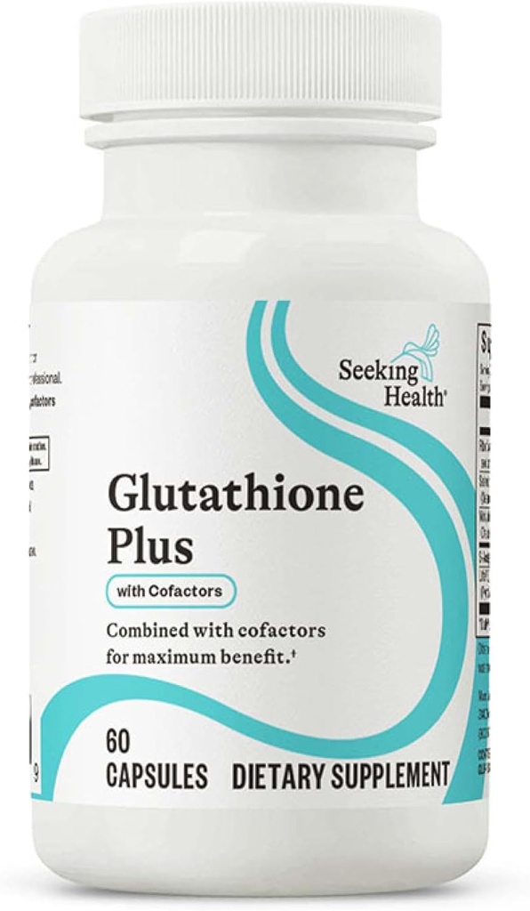 Buscando Glutathione de Salud Plus, 100 mg S-Acetyl-L Glutathione con Cofactores, Apoyo Inmunitario y Detoxificación, Salud del hígado, Antioxidante y Soporte Radical Libre, Vegetariano (60 cápsulas)