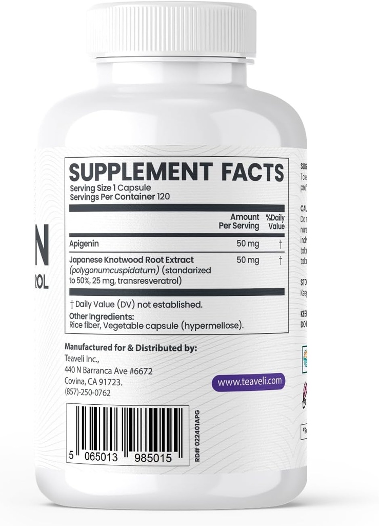 Teaveli Citicoline with Apigenin Bundle