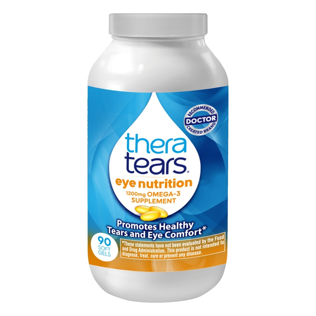 TheraTears Omega 3 Supplement, 1200mg, 90 ct (Pack of 1)