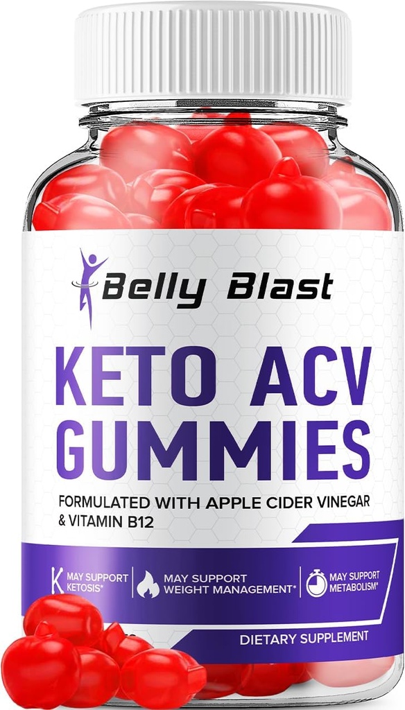 Belly Blast Keto ACV Gummies - Advanced Formula Belly Blast Keto Plus ACV Gummies Apple Cider Vinegar, Weight Management, BellyBlast ACV Dietary Supplement Reviews Men Women (60 Gummies)