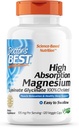 La mejor absorción alta del doctor Magnesium Glycinate Lysinate 100% Chelated, Non-GMO, Vegan, 120 Veggie Capsule (Pack of 1)