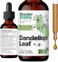 Forever Puppy Dandelion Leaf Drops for Dogs - Kidney Health Liquid Supplement for Large, Medium &amp; Small Dogs - Kidney Cleanse Detox Drops w/Dandelion Leaves Tincture - 2 oz