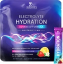 Electrolitos Hydration Packets - Keto Recovery Powder con Potasio, Magnesio, Sodio, Zinc &amp; Vitamina C, Sin azúcar, Hydration Electrolyte Liquid Drink Mixes, Vegan, Strawberry Lemon (16 Pack)