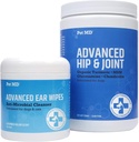 Pet MD Advanced Ear Wipes + Advanced Hip &amp; Joint