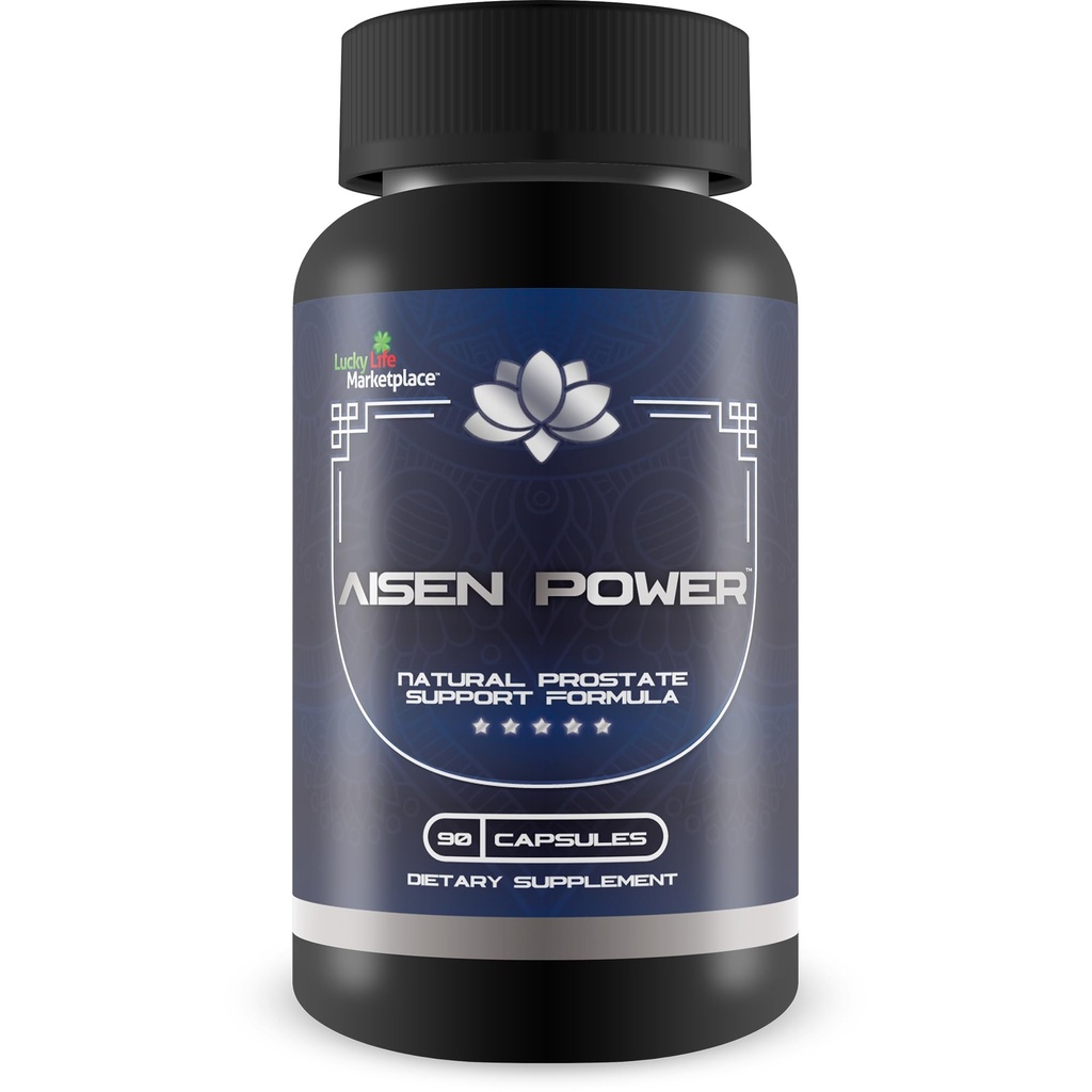 Aisen Power Supplement - Male Prostate Support Supplement - Aid Healthy Urinary Flow &amp; Bladder Emptying - Reducida Inflammation Support - Prostate Size Support - Aisen Power Pills