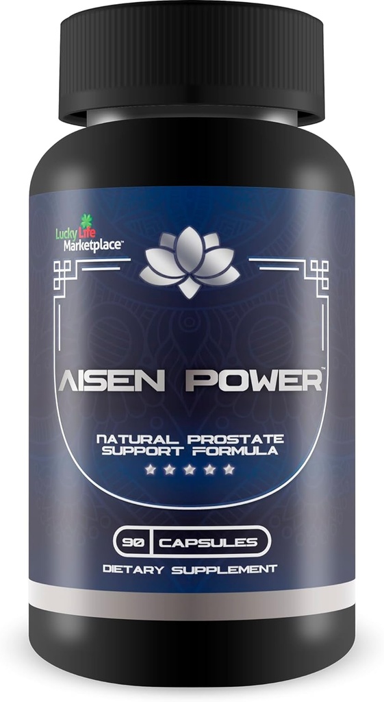 Aisen Power Supplement - Male Prostate Support Supplement - Aid Healthy Urinary Flow &amp; Bladder Emptying - Reducida Inflammation Support - Prostate Size Support - Aisen Power Pills