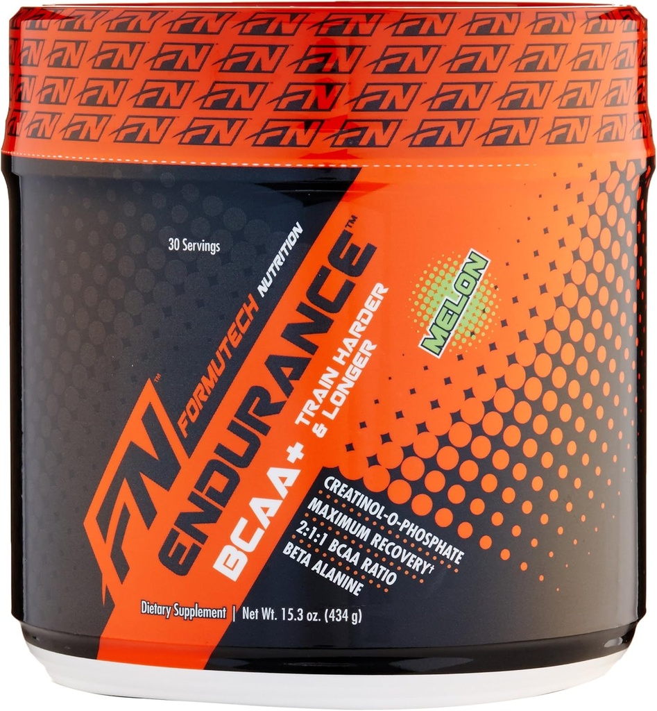Endurance BCAA Plus, Diseñado para el entrenamiento más duro y más largo con Beta Alanine, Melon, 434 Gram