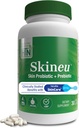Health Thru Nutrition Skineu - Skin Probiótico + Prebiótico TEN Apoya la hidratación de la piel " Elasticity TEN clínicamente Studied Ingredients TEN3rd Party Tested, Non-GMO " Gluten-Free TEN 30 VegeCapsules