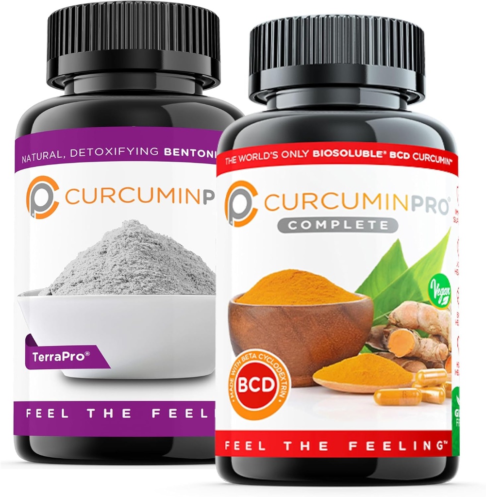 curcuminpro Gut Renew Bundle | Gut Health and Digestion Support | Immune Supoprt Capsules | World's Only BioSoluble Vegan Organic Turmeric Curcumin | 1 Month Supply