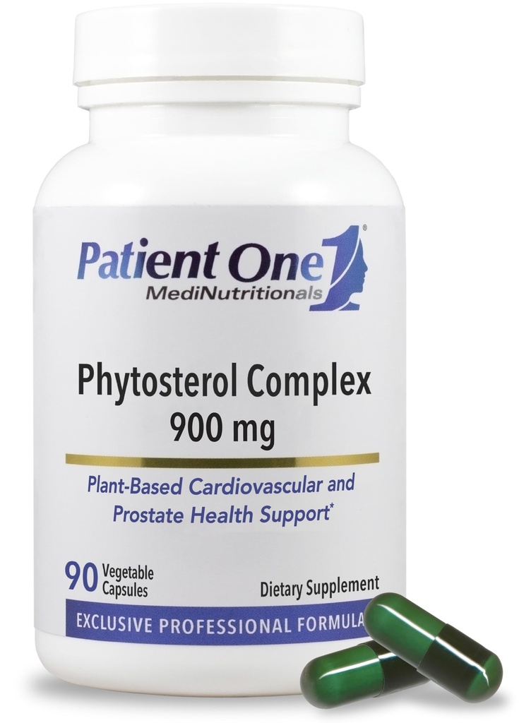 Complejo de Fitosterol del paciente 900 mg tención Suplemento para apoyar la salud cardíaca y el metabolismo de la lipídica saludable* Silencioso con las plantas esterols Ø 90 cápsulas