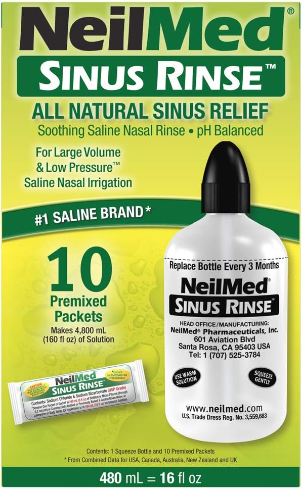 Sinus Rinse 16oz Botella Extra Grande