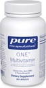 Pure Encapsulations O.N.E. Multivitamin - Once Daily Multivitamin with Antioxidant Complex Metafolin, CoQ10, and Lutein to Support Vision, Cognitive Function, and Cellular Health* - 60 cápsulas