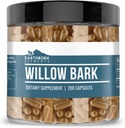 Elementos terrestres Willow Bark Extract (200 capsules) Puro " Undiluted, No Additives