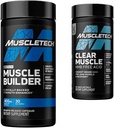 MuscleTech Muscle Builder with Peak ATP and Clear Muscle with HMB, Muscle Building Supplements for Men &amp; Women, 30 + 42 Count