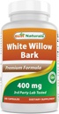 Best Naturals White Willow Bark 400 mg 180 Capsules