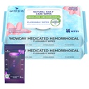 Flushable Hemorrhoid Wipes  Medicated Witch Hazel Wipes Ph Balanced ← 112 Conde Fragrance Free Adult Hemorrhoid Treatment Witch Hazels Wipe for Butt Itch Relief Soothing