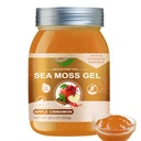 Seamoss Gel crudo con Moss del Mar Irlandés,Sea Moss Suplemento-Apoyo Inmune-18.5OZ Moss avanzado (Aplicar canela)