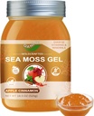 Seamoss Gel crudo con Moss del Mar Irlandés,Sea Moss Suplemento-Apoyo Inmune-18.5OZ Moss avanzado (Aplicar canela)