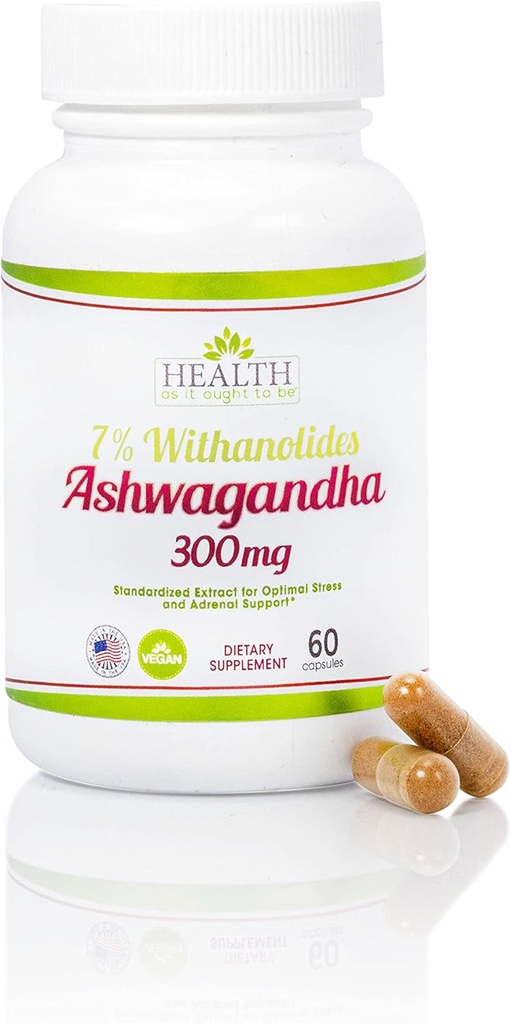 Salud Como Ought Para Ser Ashwagandha 7% Withanolides Suplemento Silencio Physician Formulated  1 Cap Daily Formula ← 60 Capsules