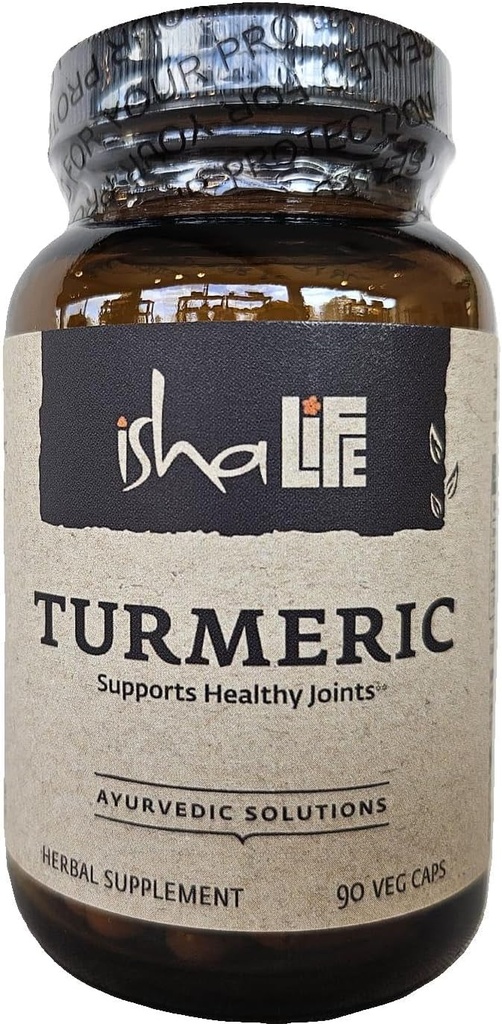 ISHA Turmeric Herbal Supplement 990 mg - 90 Vegetarian Capsules, Non-GMO, Gluten Free...