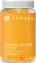 TUMERI Turmeric and Ginger Gummies – Turmeric Curcumin Joint Support Suplemento - 60 Conde Natural Tropical Fruit Flavored Vegan Gummies