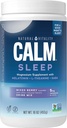 Natural Vitality Calm Sleep, Melatonin &amp; Magnesium Citrate, Sleep Aid Drink Mix, GABA, Aid, Vegan, Gluten Free Non-GMO, Mixed Berry, 16 Oz